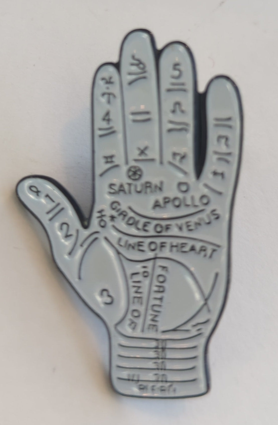 Palmestry Hand Victorian Enamel Pin