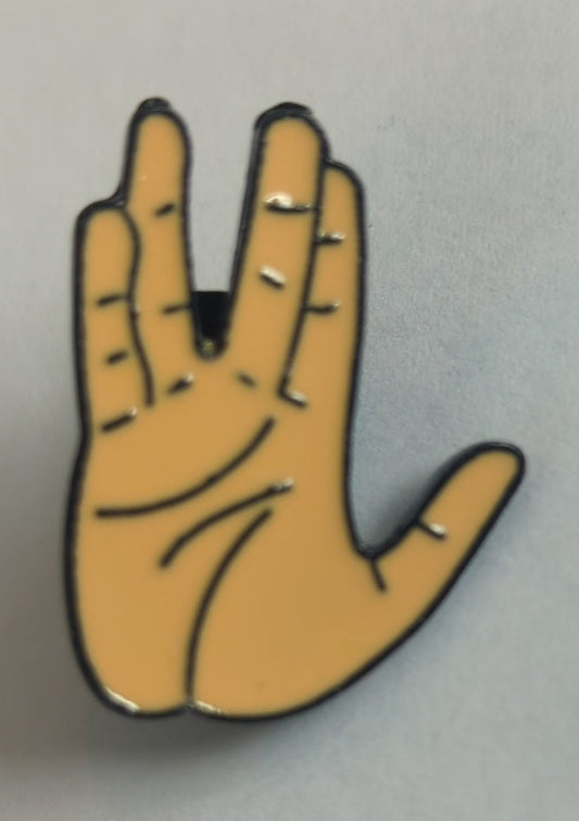 Live Long and Prosper/Nanoo Nanoo Star Trek/Mork Enamel Pins