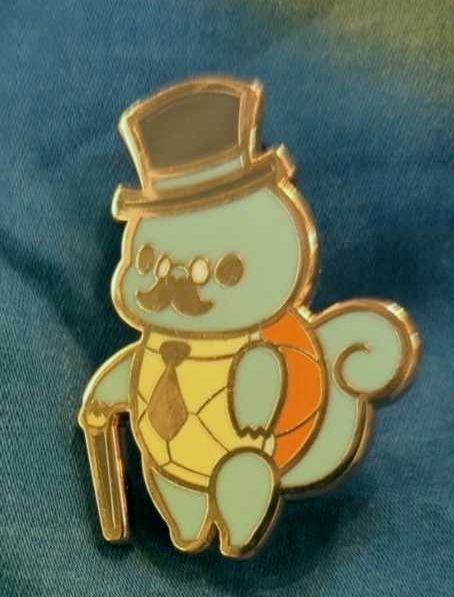 Squiretle- Dapper Squirtle Gentlemon Enamel pin
