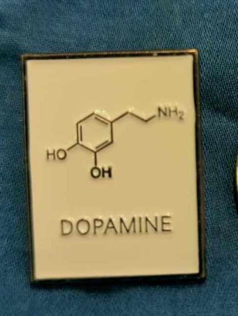 Dopamine Molecule Pin