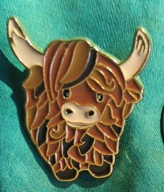 Highland Cow Pin