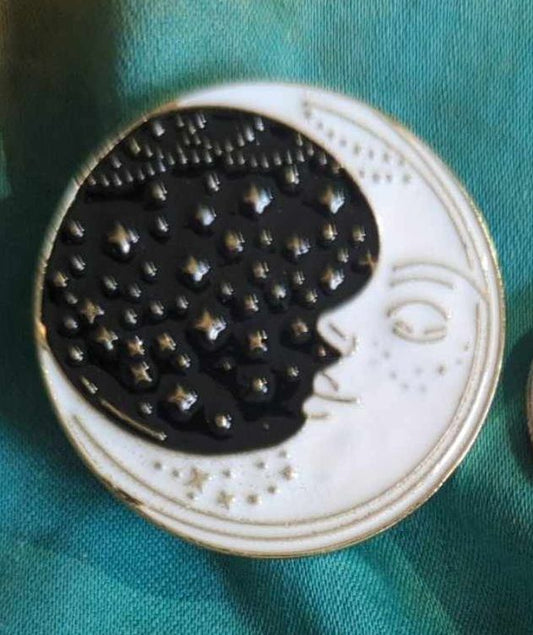 Moon and Stars Pin