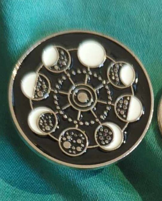 Moon Phases Enamel Pin