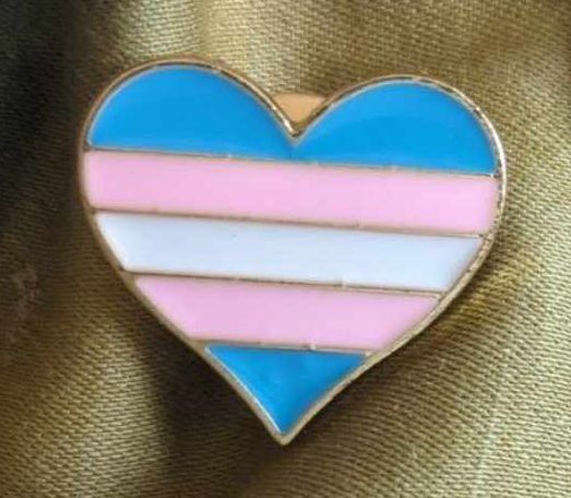 Trans Pride Heart Pin