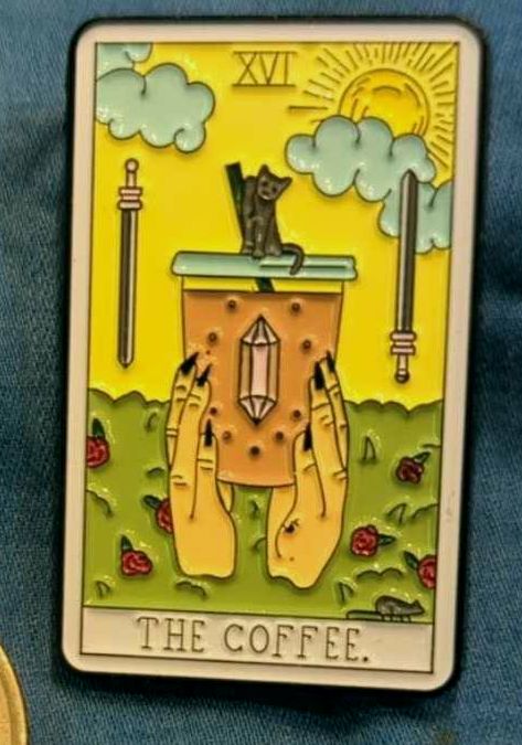 Coffee Tarot Pin